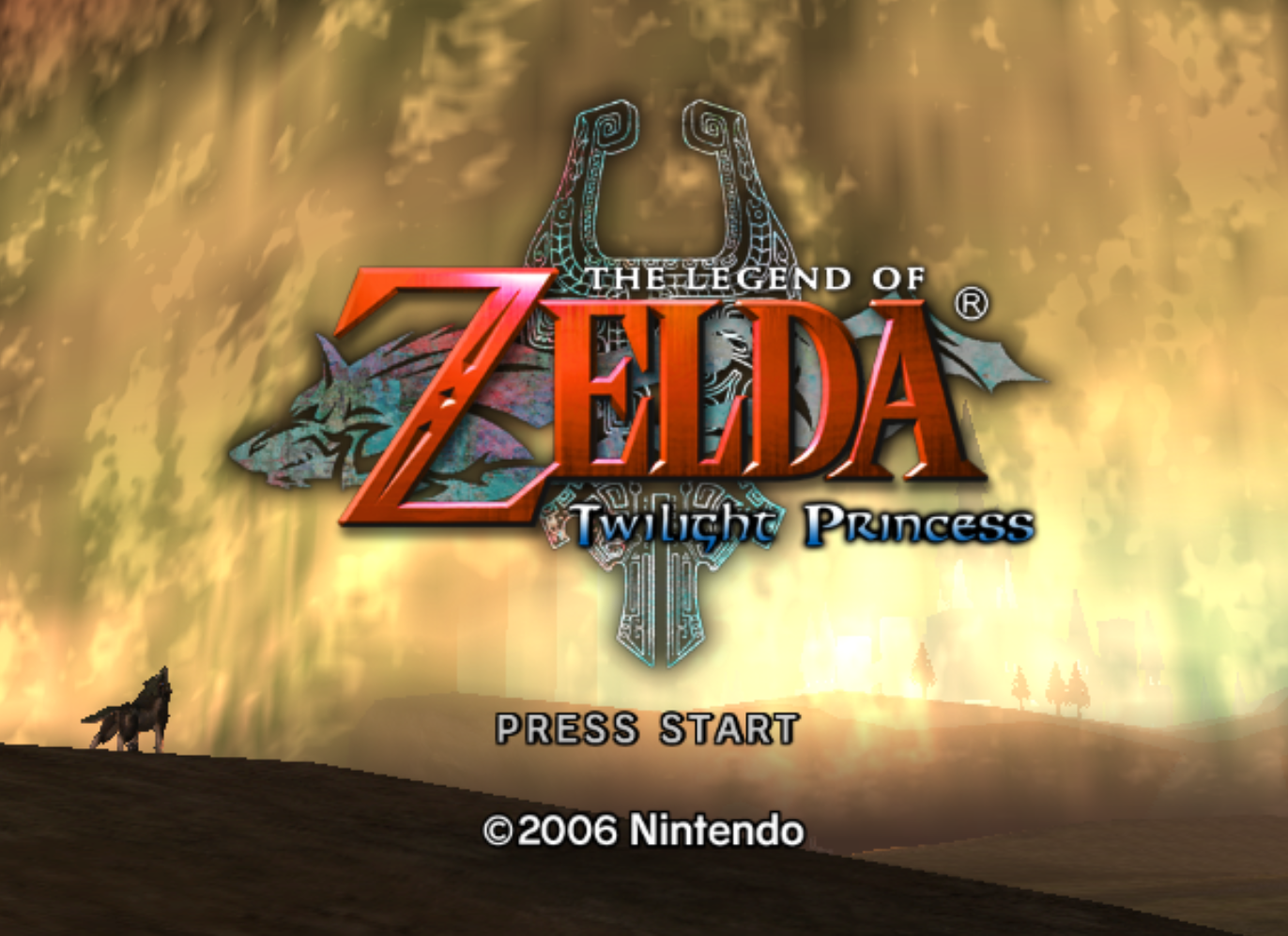 Zelda Twilight Princess Title Screen